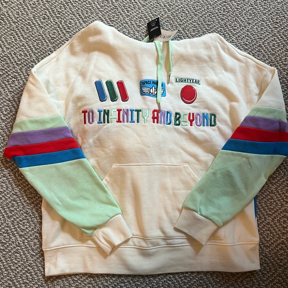 Box Lunch Exclusive Disney Pixar Buzz Lightyear Adult Hoodie, NWT, Small